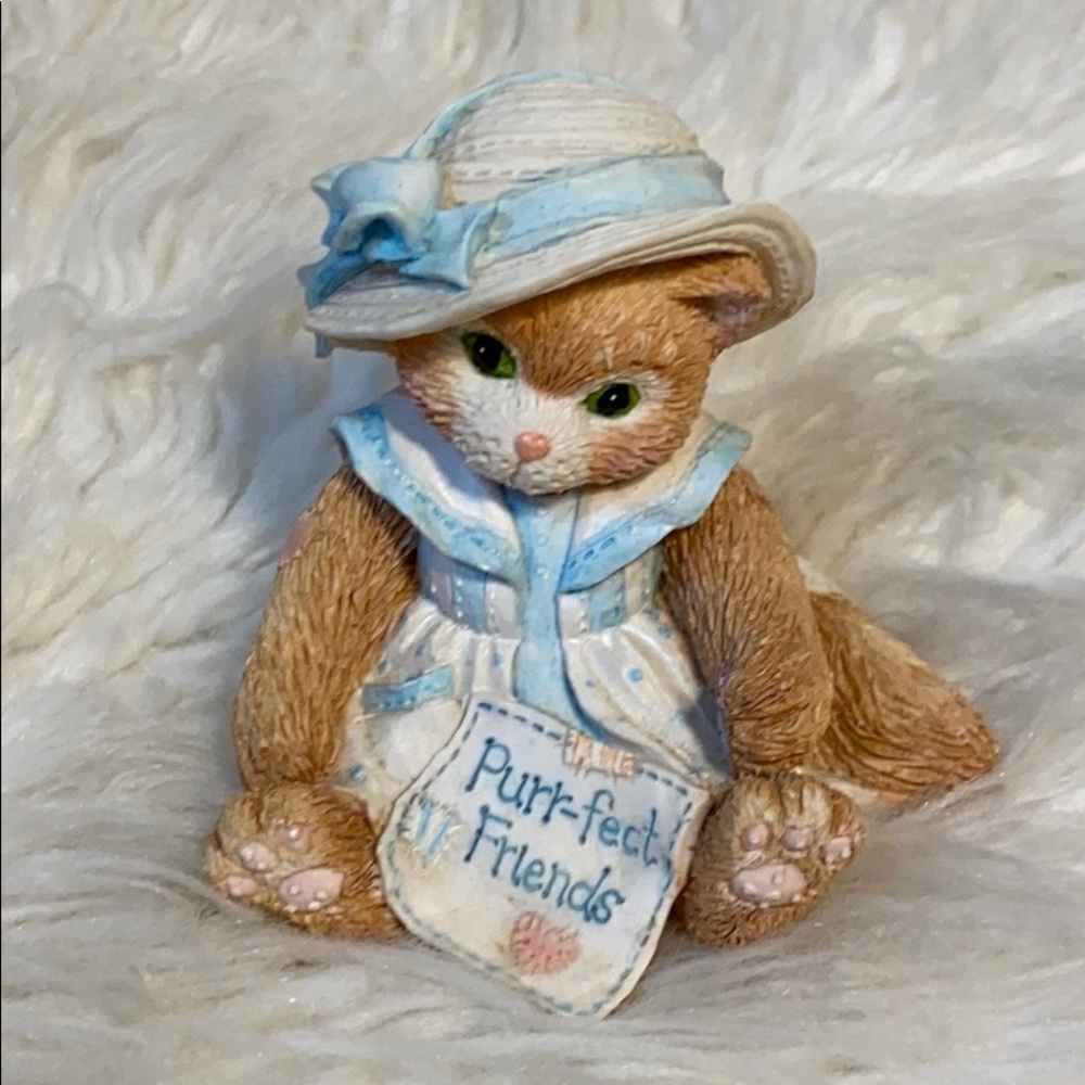 VTG CALICO KITTENS PURR-FECT FRIENDS DECOR FIGURE